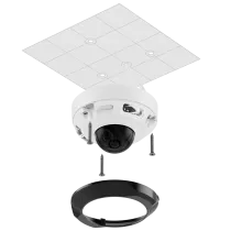 DOMECAM-MINI-5-4MM-W - Cámara Mini Dome IP 5 MP Ajax com lente 4mm - Color blanco
