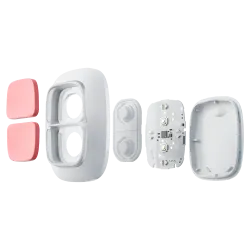 DOUBLEBUTTON-W-Botão de pânico duplo - Grau 2 Ajax- Cor Branco