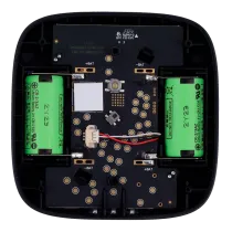 Detector de monóxdo de carbono Ajax FIREPROTECT2-C-SB preto com bateria integrada não substituível