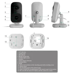 INDOORCAM-4-W - Câmara Cube IP 4 Mp Cor branco