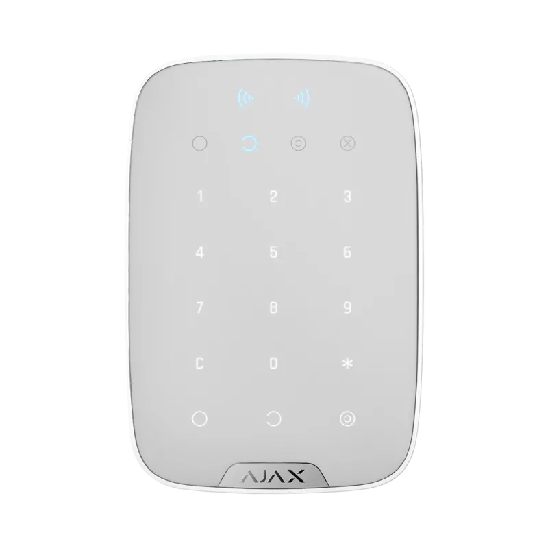 KEYPADPLUS-W-Clavier séparé avec lecteur RFID - Degré 2 Ajax -Couleur blanche