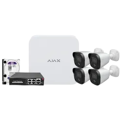 NVRKIT108B-4 - Ajax video surveillance kit