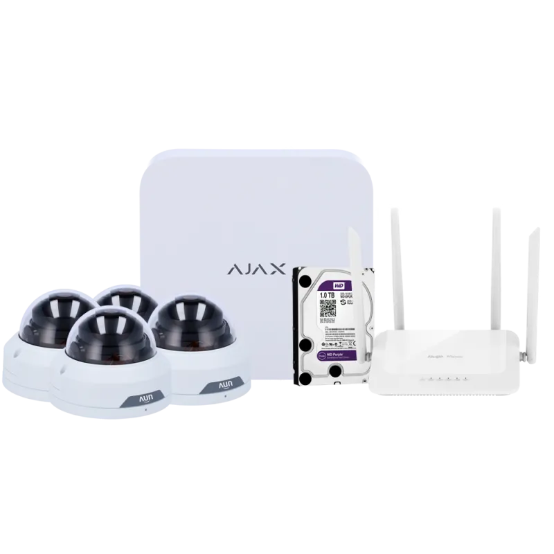 NVRKIT108T-2W - Ajax video surveillance kit