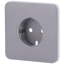 Tampa para tomada de base tipo F Ajax OUTLETCORE-BASIC - Cor cinza RAL 7004