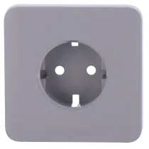 Tampa para tomada de base tipo F Ajax OUTLETCORE-BASIC - Cor cinza RAL 7004