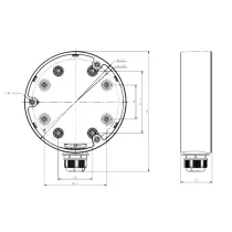 Boite de connexions Pour caméras dôme DS-1280ZJ-DM21