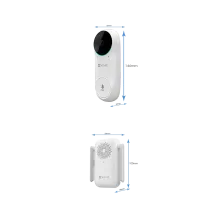 EZ-DB2C-KIT-Videocampainha WiFi IP Ezviz
