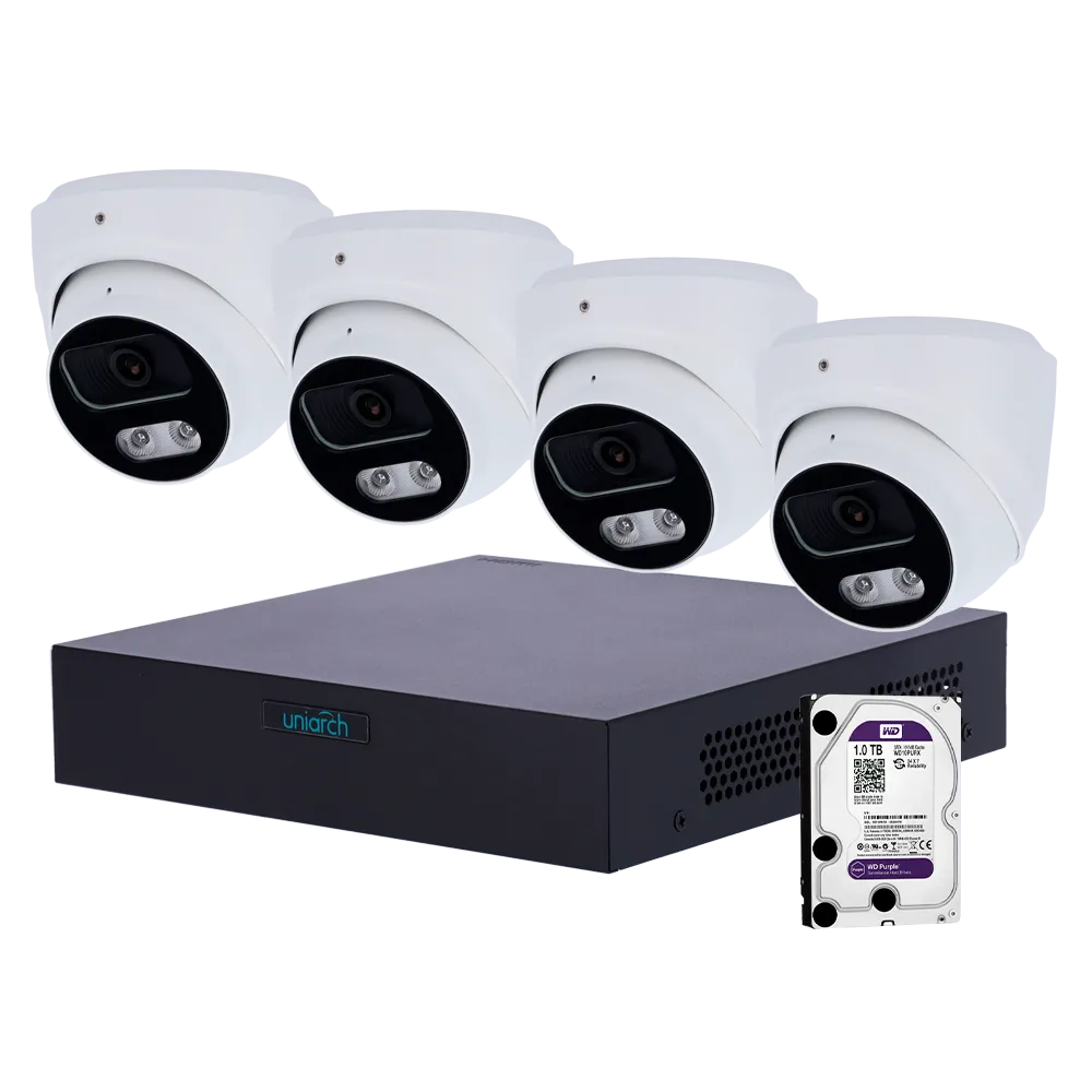UV-NVRKIT108T-4 - Kit de Videovigilância Uniarch